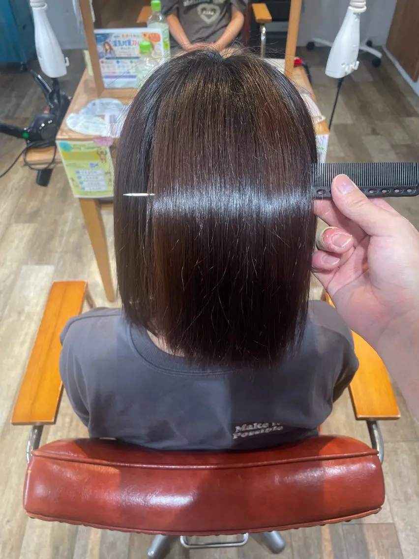ミディアム トリートメント 梅地 湊太/カラーモデルのヘアスタイル