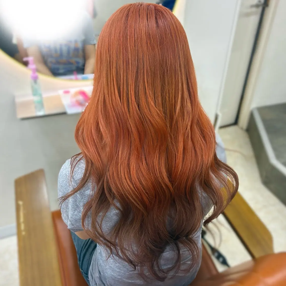 ロング カラー ヘアカラー トリートメント 梅原 姫🍬🐰のヘアスタイル