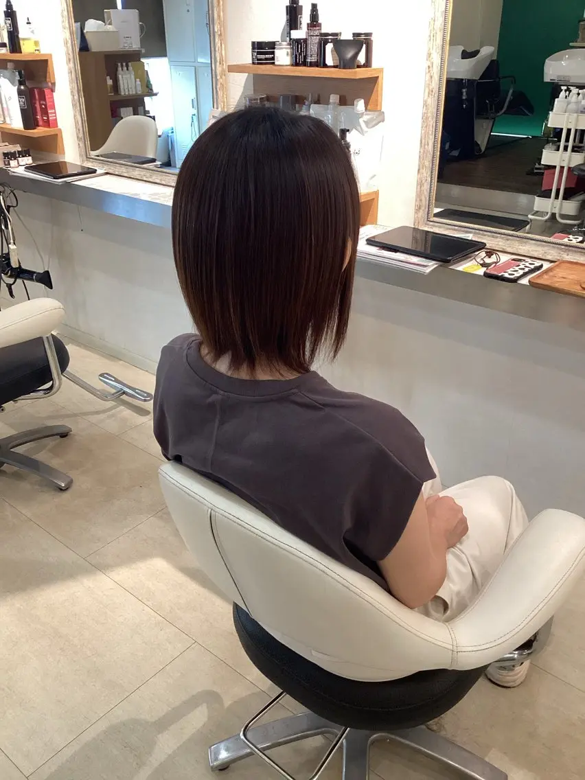 ショート カット 縮毛矯正 トリートメント hair bonitaのヘアスタイル