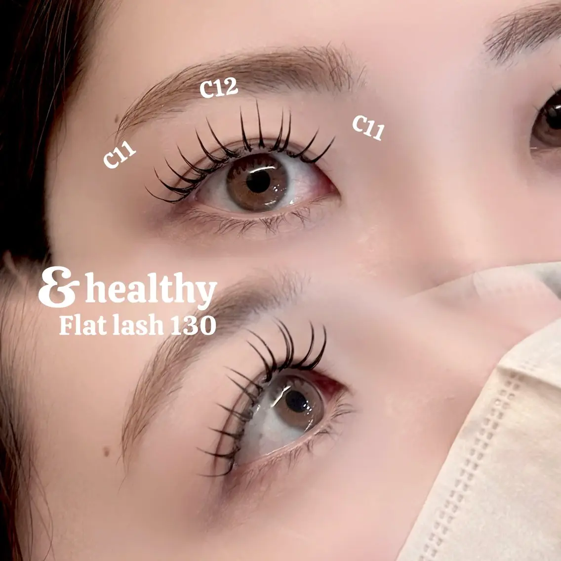 《&healthy🎀④》フラットラッシュ140×パーマ/土日祝・再来様+500円の写真