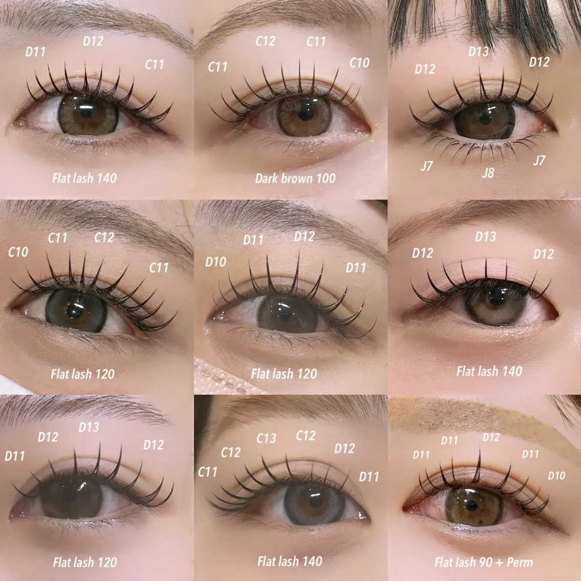 マツエク・マツパ フラットラッシュ サロンビレッジ 天神店 【AYA】のマツエク・マツパデザイン