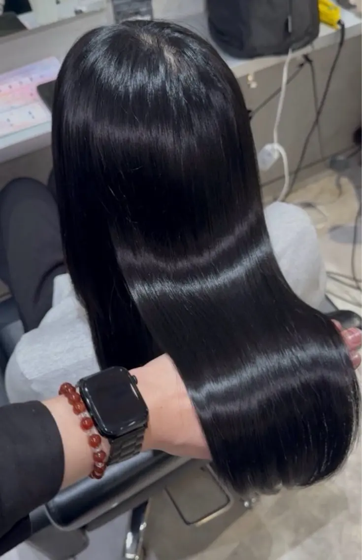 ロング トリートメント エクステ× 前髪,顔周り そうまのヘアスタイル