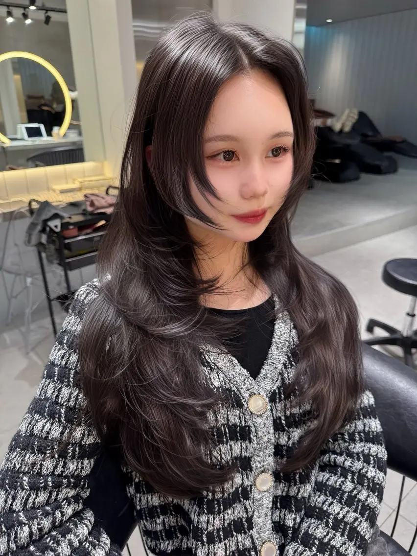 ロング レイヤー/縮毛矯正 マスター✨️タケルのヘアスタイル