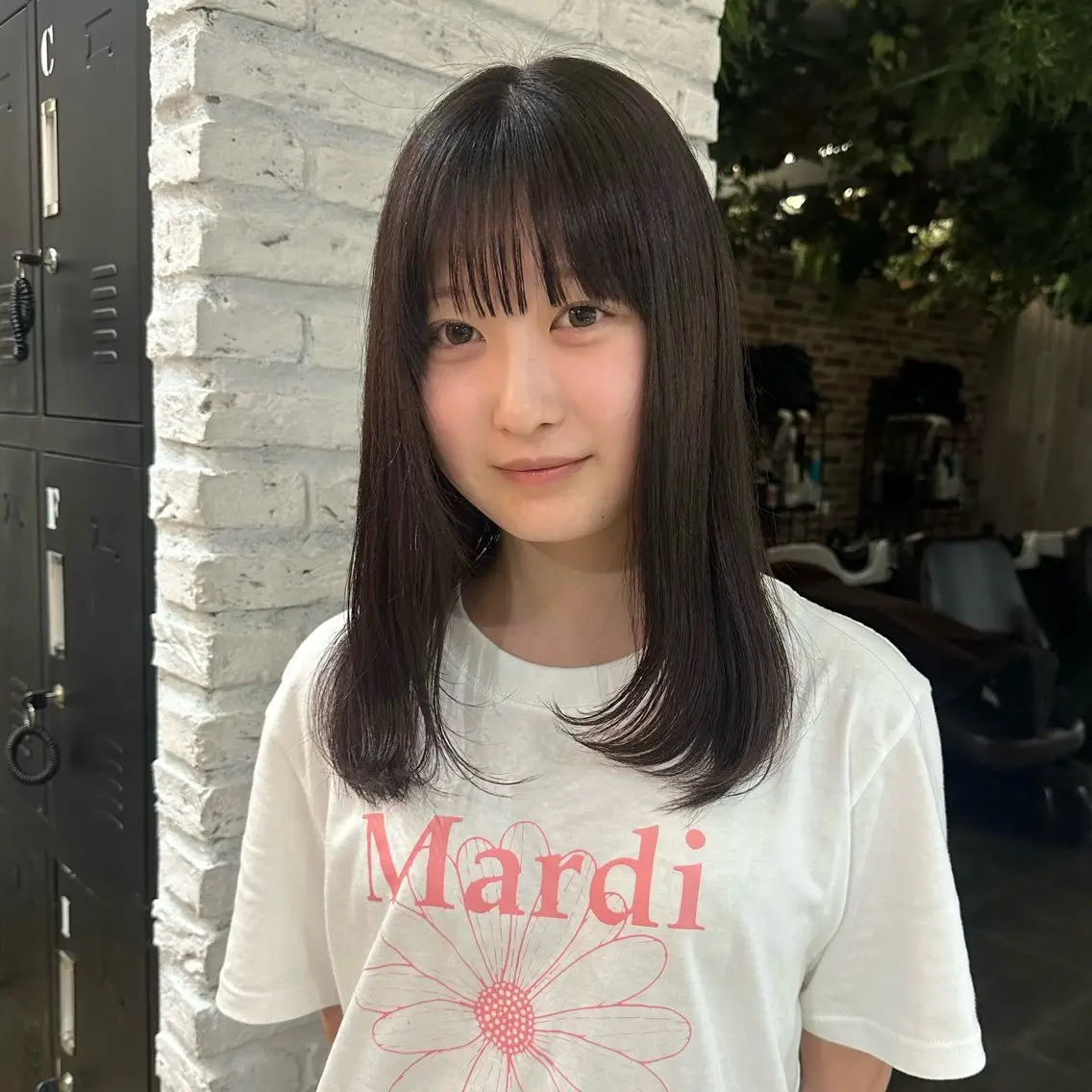 ミディアム ヘアカラー 美 海のヘアスタイル