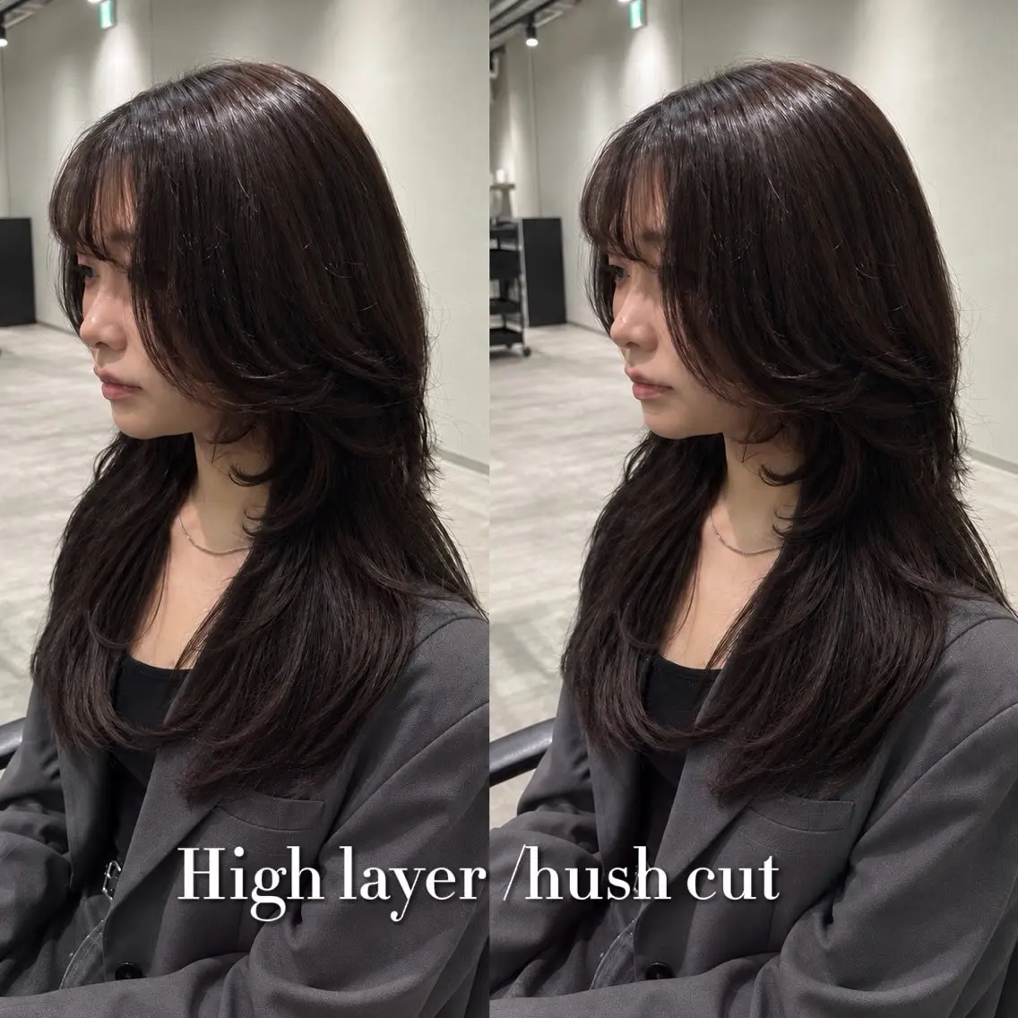 ロング カット 【くびれウルフ/ レイヤー】🖤ゆまののヘアスタイル