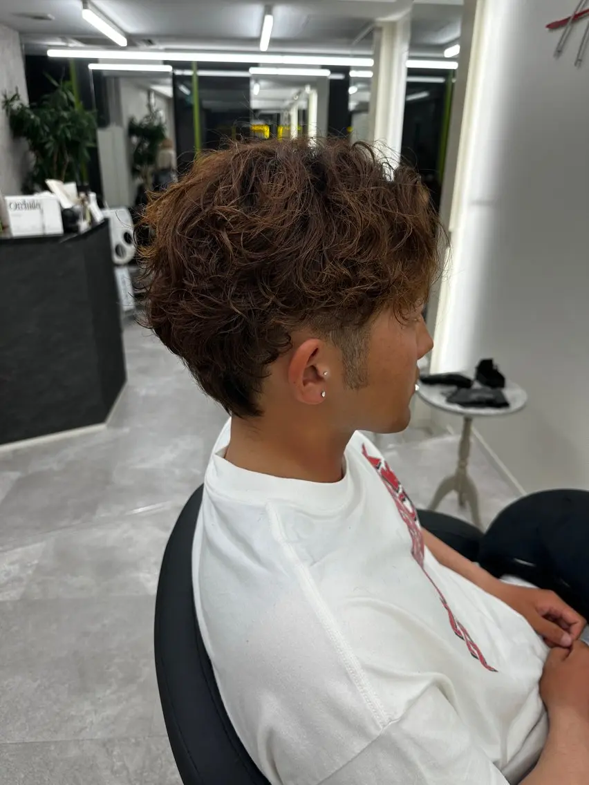 パーマ メンズ カット パーマ 【メンズ特化美容師】 Toma🎯のヘアスタイル