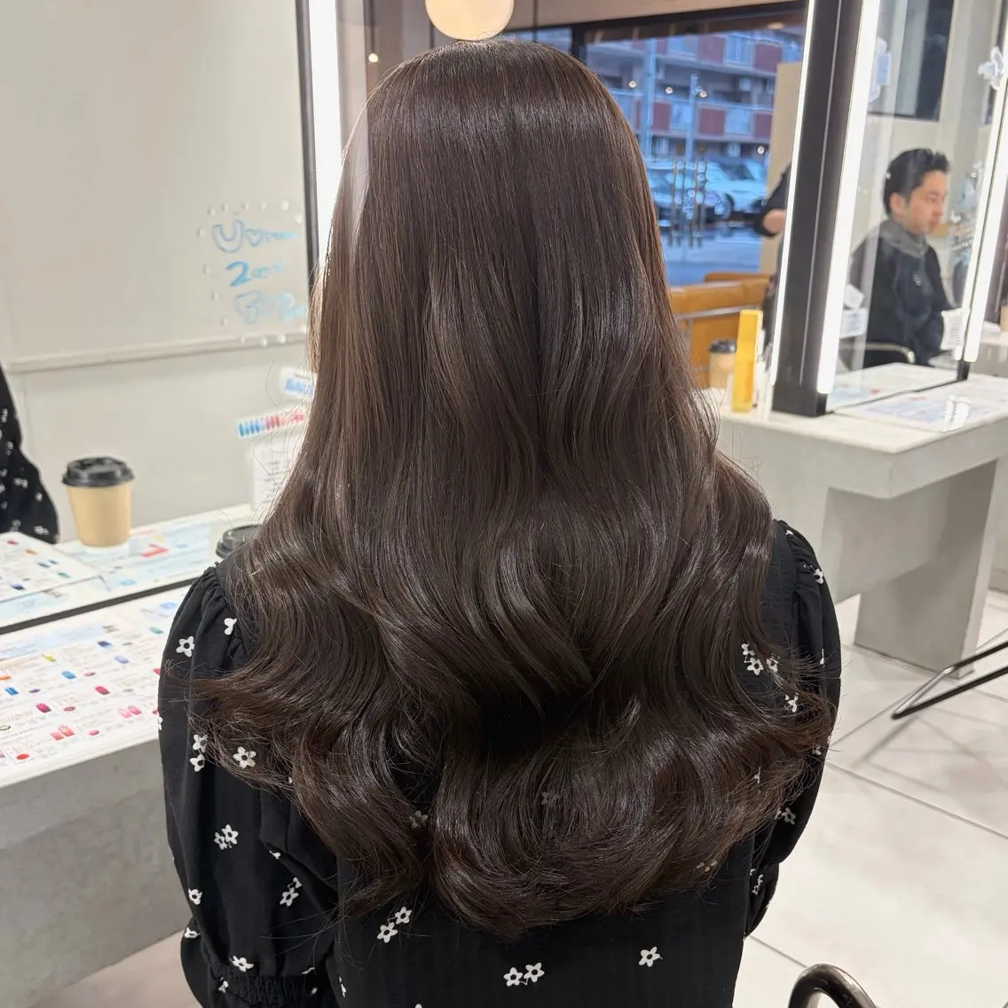 ロング カラー カット ヘアカラー トリートメント 🎀透明感カラー🎀 稲垣至恩🎀のヘアスタイル