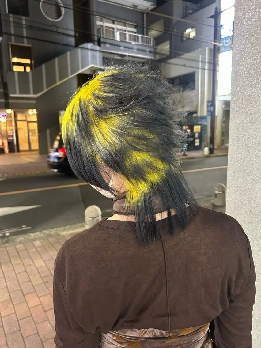 【🖤カラーチャージ🖤】似合わせカット➕個性派デザインカラー➕髪質改善トリートメントの写真