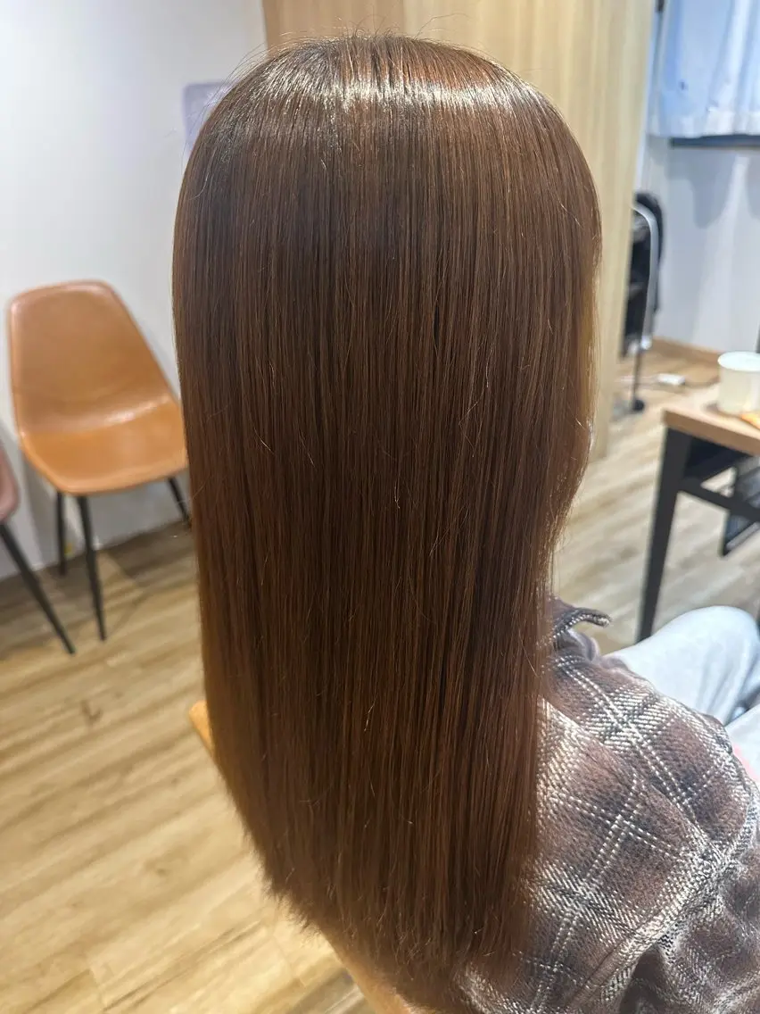 セミロング カット 縮毛矯正 ✨✂️Nori ✂️✨のヘアスタイル