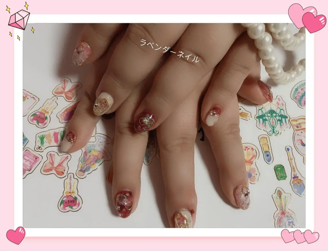 ネイル ラベンダー💖日暮里 ルル💖ネイルのネイルデザイン