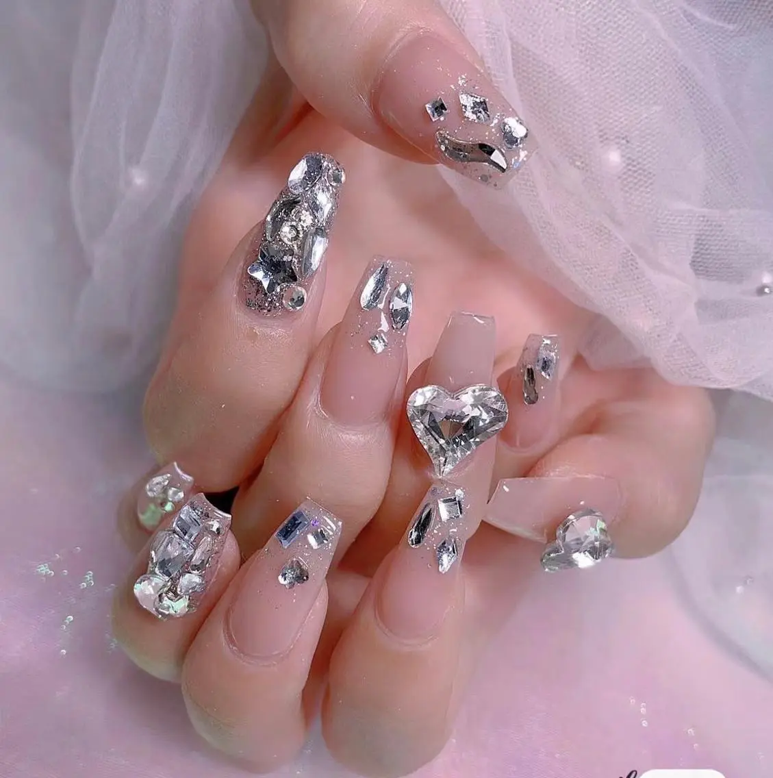ネイル キラキラ🌸🌸🌸 nail ⭐️✨のネイルデザイン