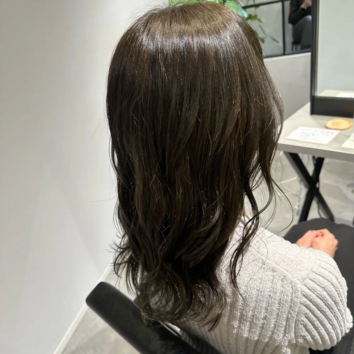 ロング カラー 透明感カラー オリーブカラー カット ヘアカラー トリートメント MIRUKA/ 暖色カラー/ベージュのヘアスタイル