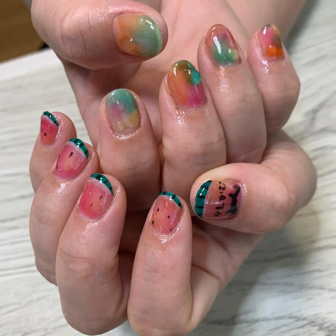ネイル アートネイル 持ち込み スカルプネイル シンプルネイル Adite nailのネイルデザイン