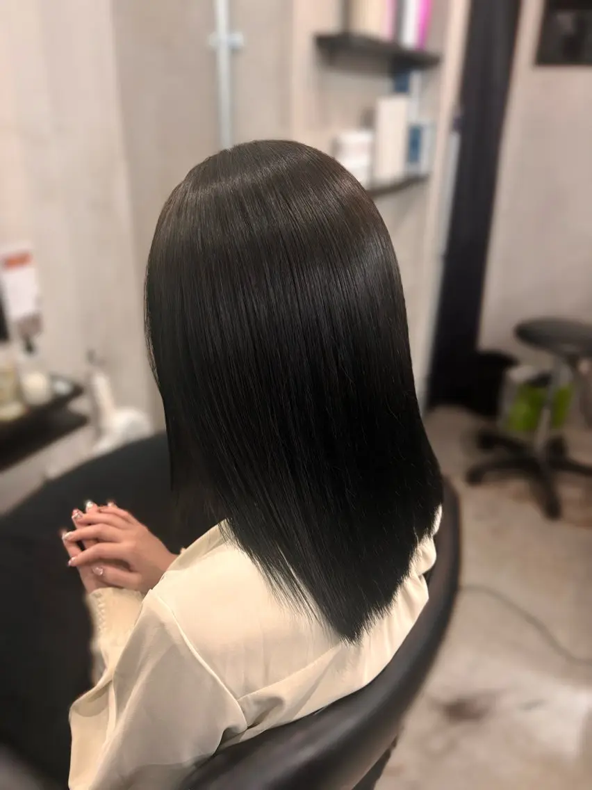カット+寒色系ワンカラー💙🩵の写真