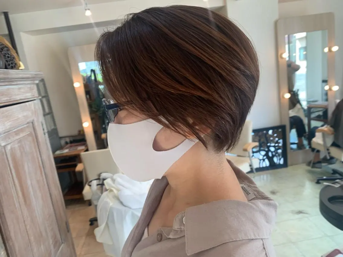 ショート ショートヘア ヘアカラー nishimura makotoのヘアスタイル