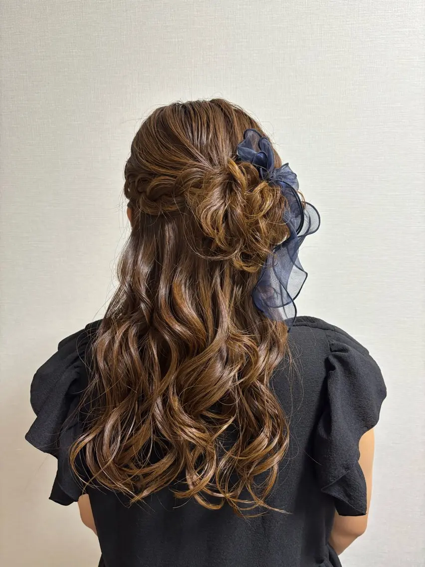 ヘアアレンジ ハーフアップ Kikuchi Eriのヘアスタイル