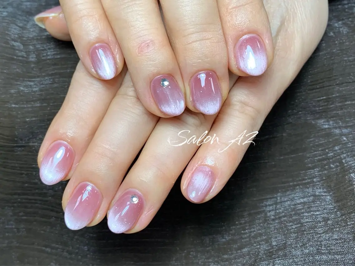 ネイル アートネイル フットネイル フレンチネイル マグネットネイル 持ち込み ハンドネイル salon AZのネイルデザイン