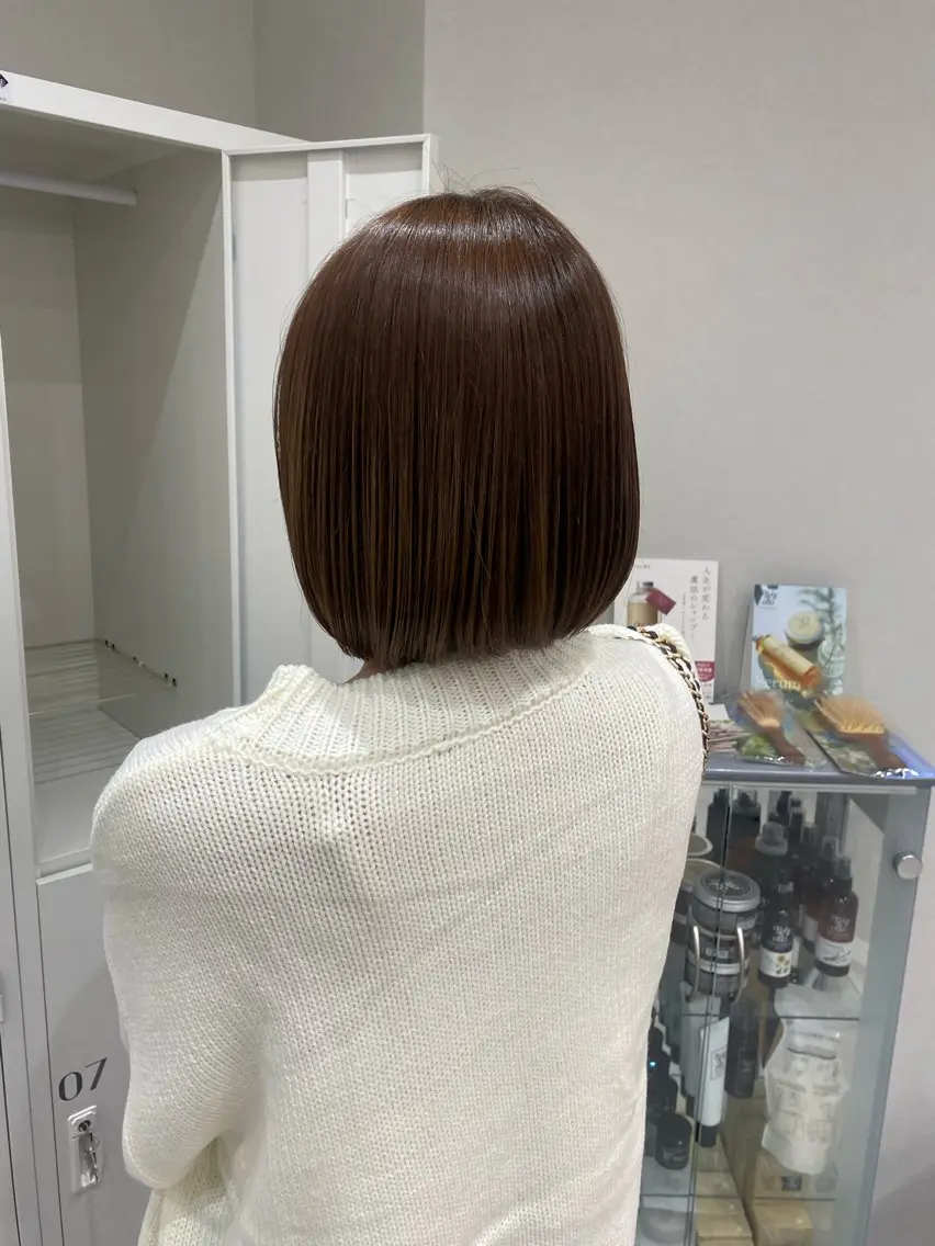 ミディアム カラー ヘアアレンジ ボブ カット ヘアカラー ボブ /ニュアンス/ satomi🧸💖のヘアスタイル