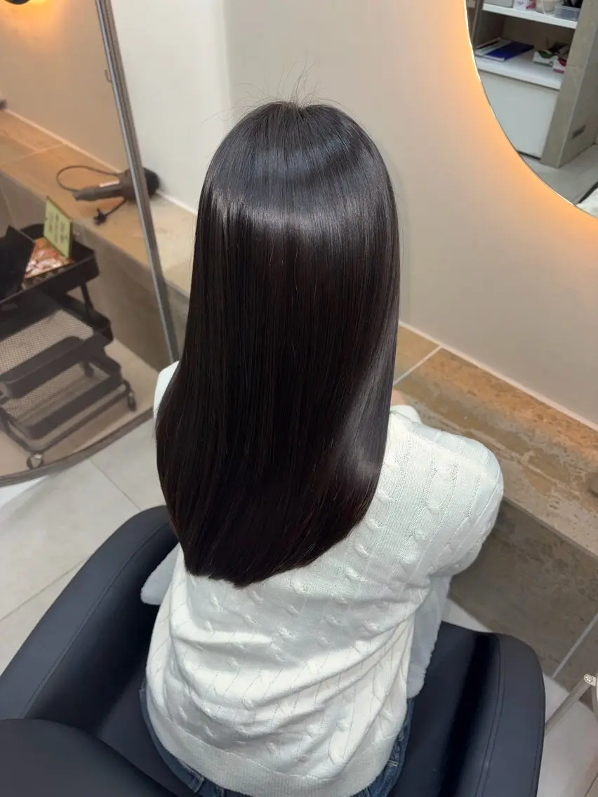 ロング 髪質改善 縮毛矯正 トリートメント カット トリートメント 《柔らかhair𓍯 》木村美姫のヘアスタイル