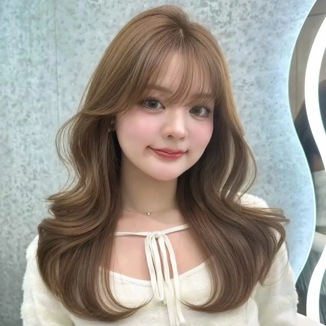 ロング カラー 切りっぱなしボブ ブリーチ ブリーチなしカラー ボブ 顔周りカット カット ヘアカラー トリートメント ミディアム/ボブ/ レイヤー/大和田拓夢のヘアスタイル
