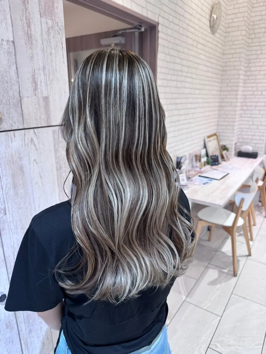 ロング カラー カット ヘアカラー トリートメント 仙台×ブリーチ 斎藤相慶のヘアスタイル