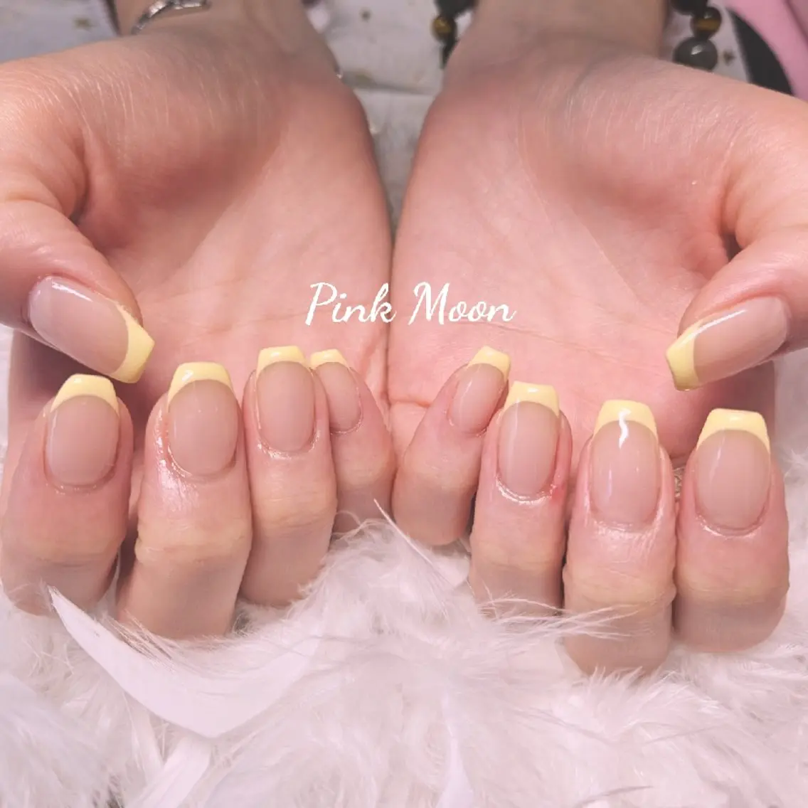 ネイル フレンチネイル ハンドネイル PinkMoon Nozomiのネイルデザイン
