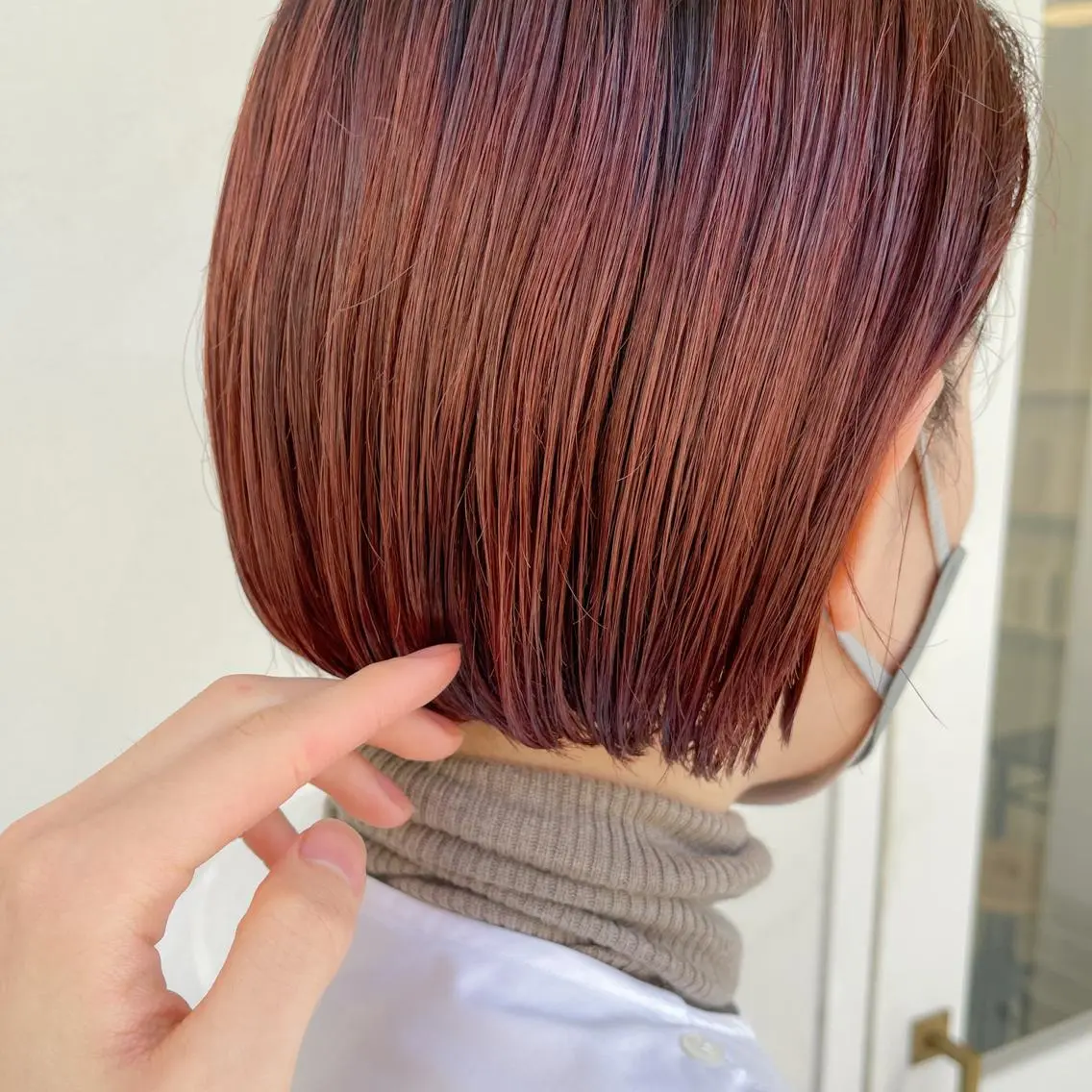 ショート ボブ kyon.hair 韓国カットカラーのヘアスタイル