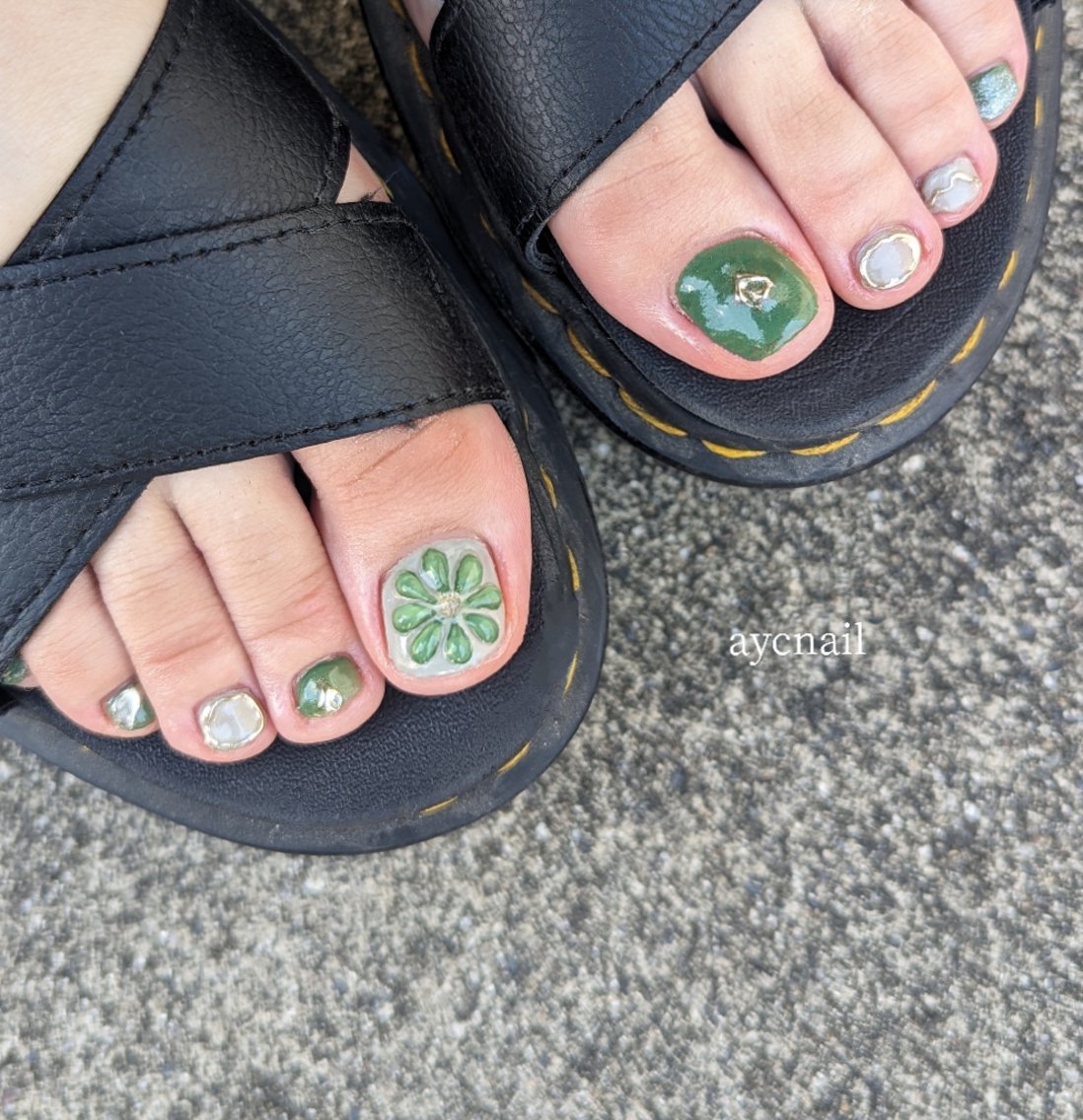 ネイル フットネイル フットネイル 推しネイル | 　aycnailのネイルデザイン