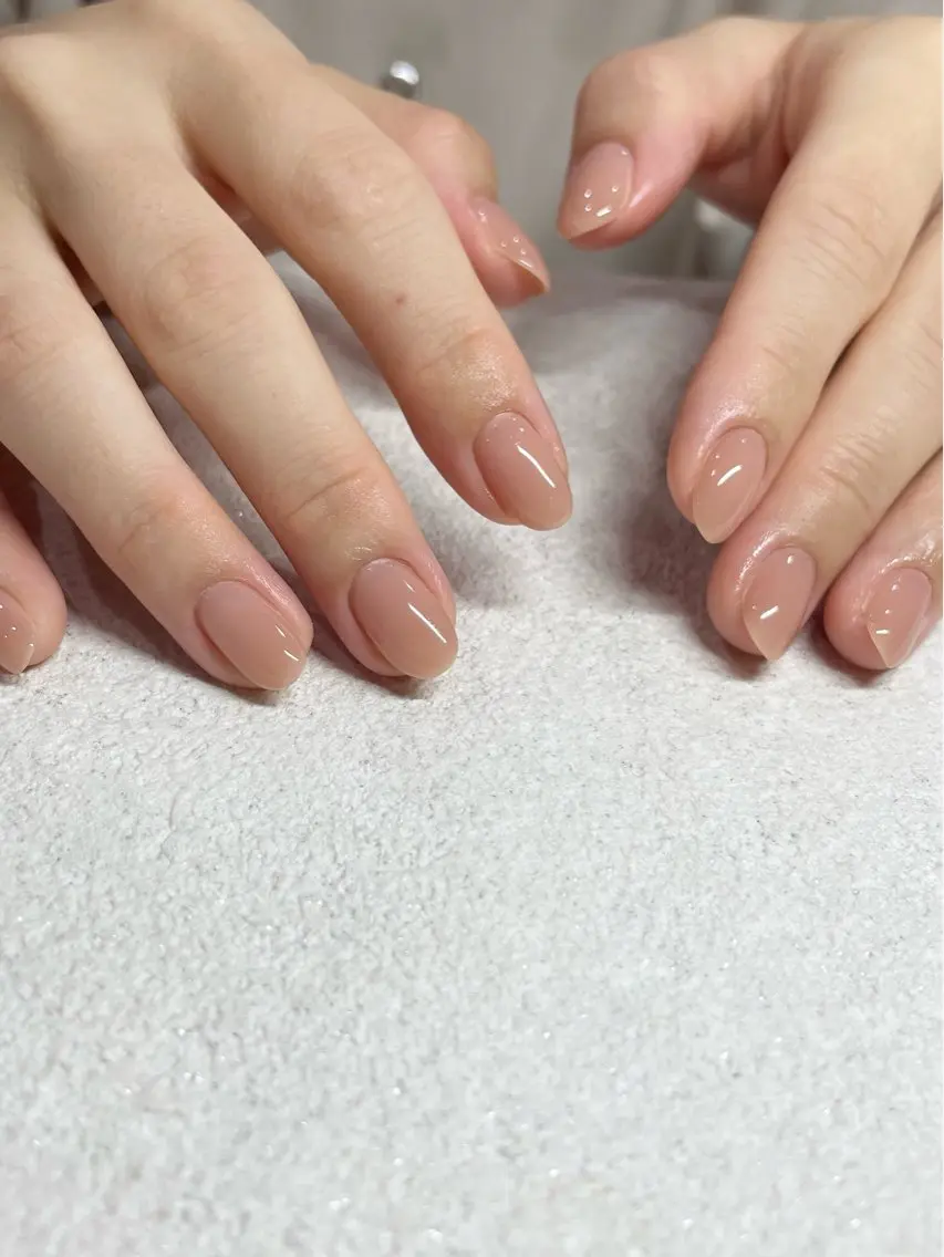 ネイル パラジェルネイル 大人可愛/シンプルのネイルデザイン