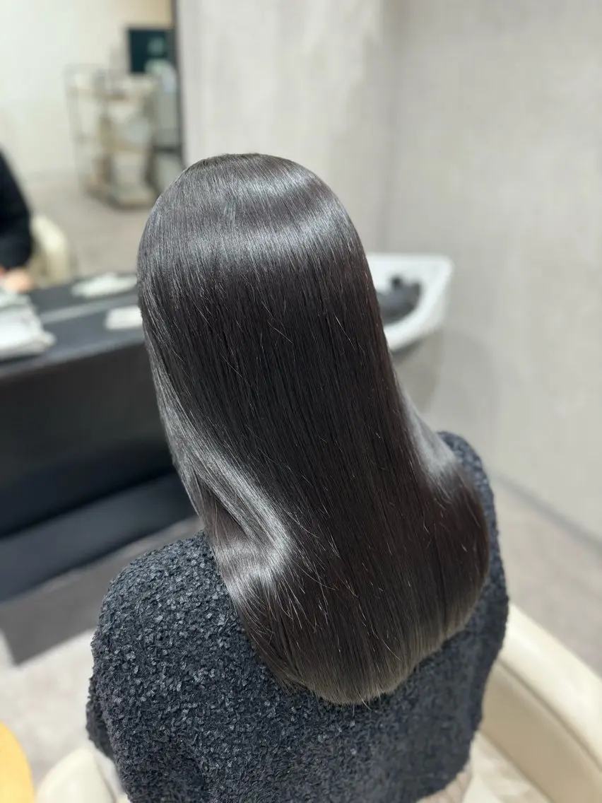 【髪質改善ストレート】ストレートエステ*ヘッドスパ付き¥22000の写真