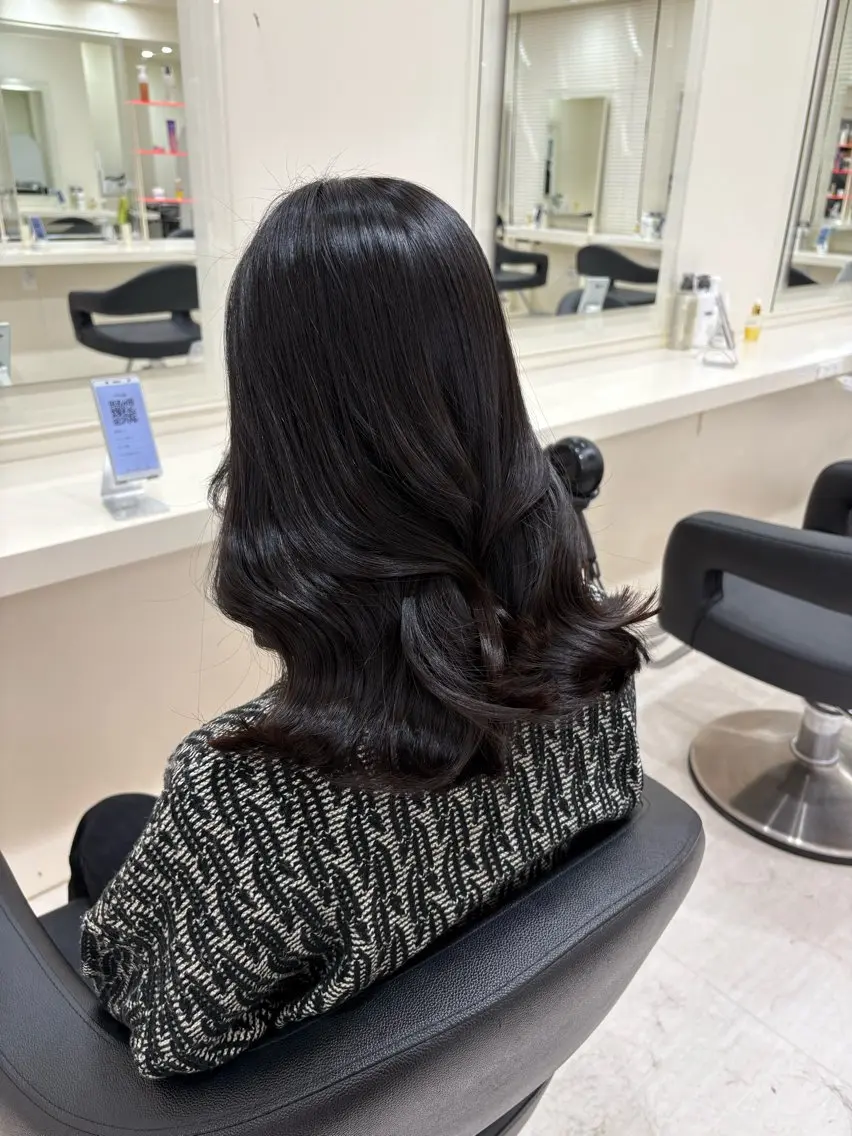 ロング カラー カット 💟RINNA 艶カラー💟のヘアスタイル