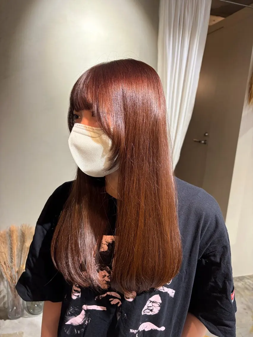 ロング カラー ヘアカラー トリートメント 透明感カラー/名古屋 /栄/木下奈々望のヘアスタイル