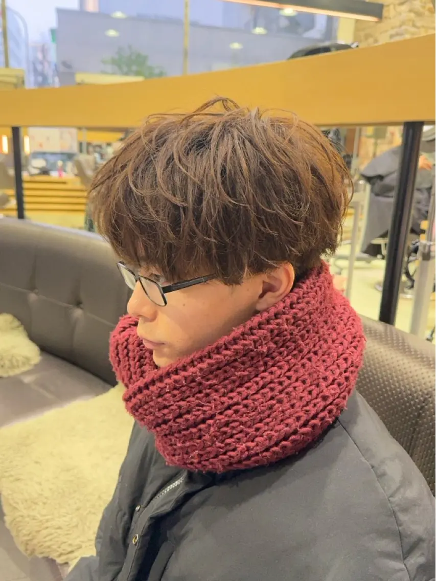 カラー メンズ レイヤーカット メンズカット坂本翔のヘアスタイル