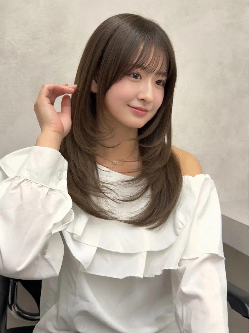 セミロング ✨レイヤー・ブリーチ なしダブル特化✨のヘアスタイル
