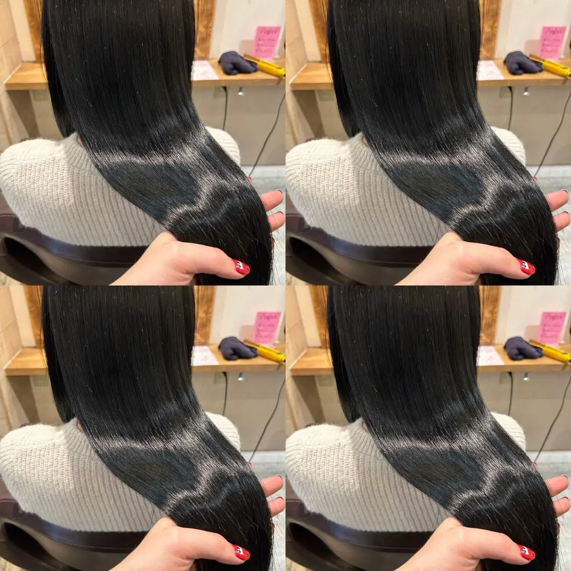 🎀6月限定クーポン🎀【ワンカラー】+【髪質改善ULTOWAトリートメント】+超音波アイロンの写真