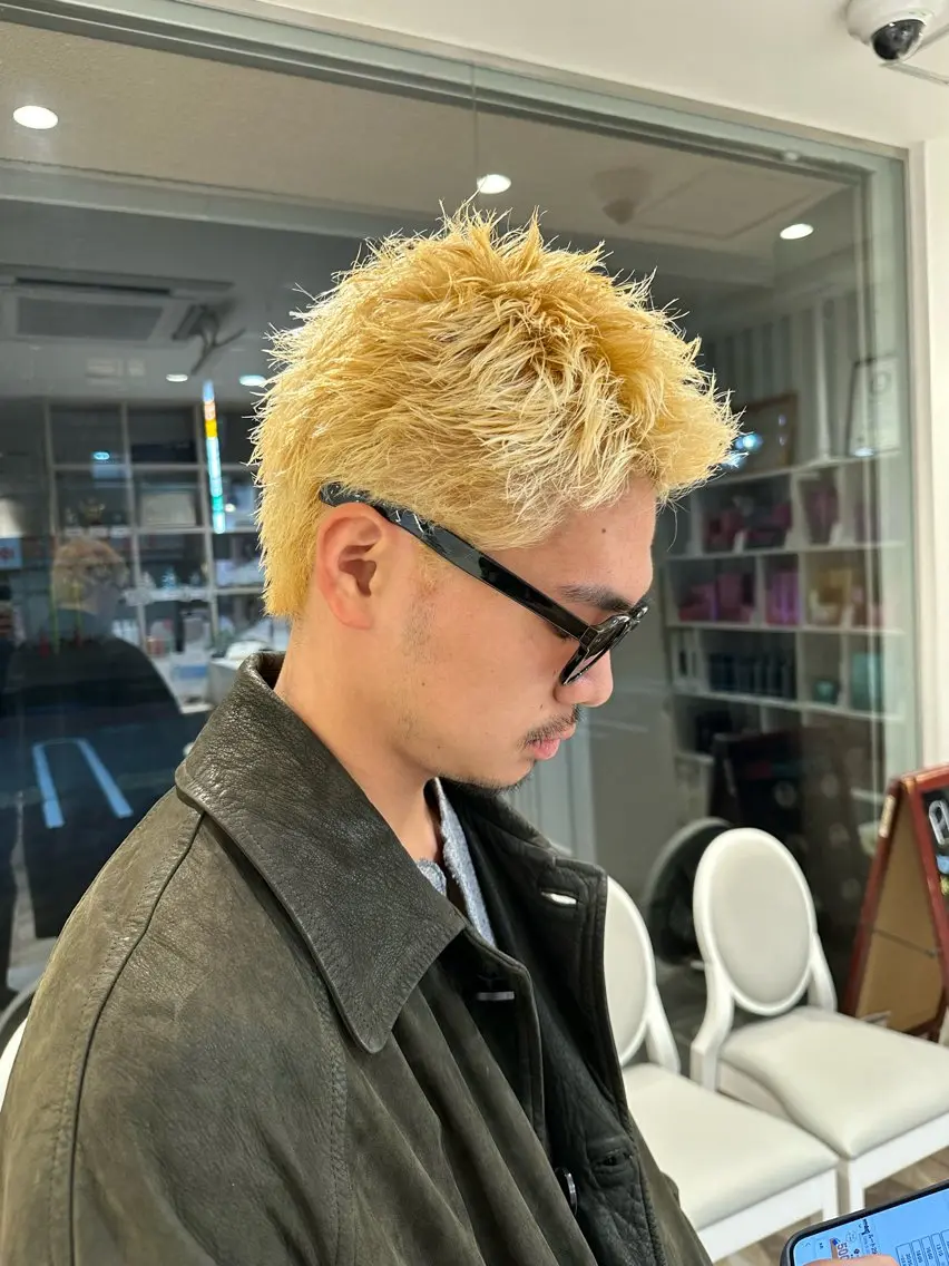 ガッツリイメチェン💥メンズカット➕カラー(ブリーチ込み)+トリートメントの写真