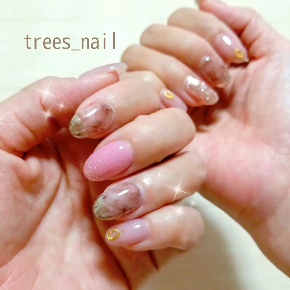 ネイル フレンチネイル ミラーネイル ハンドネイル フットネイル trees_ nailのネイルデザイン
