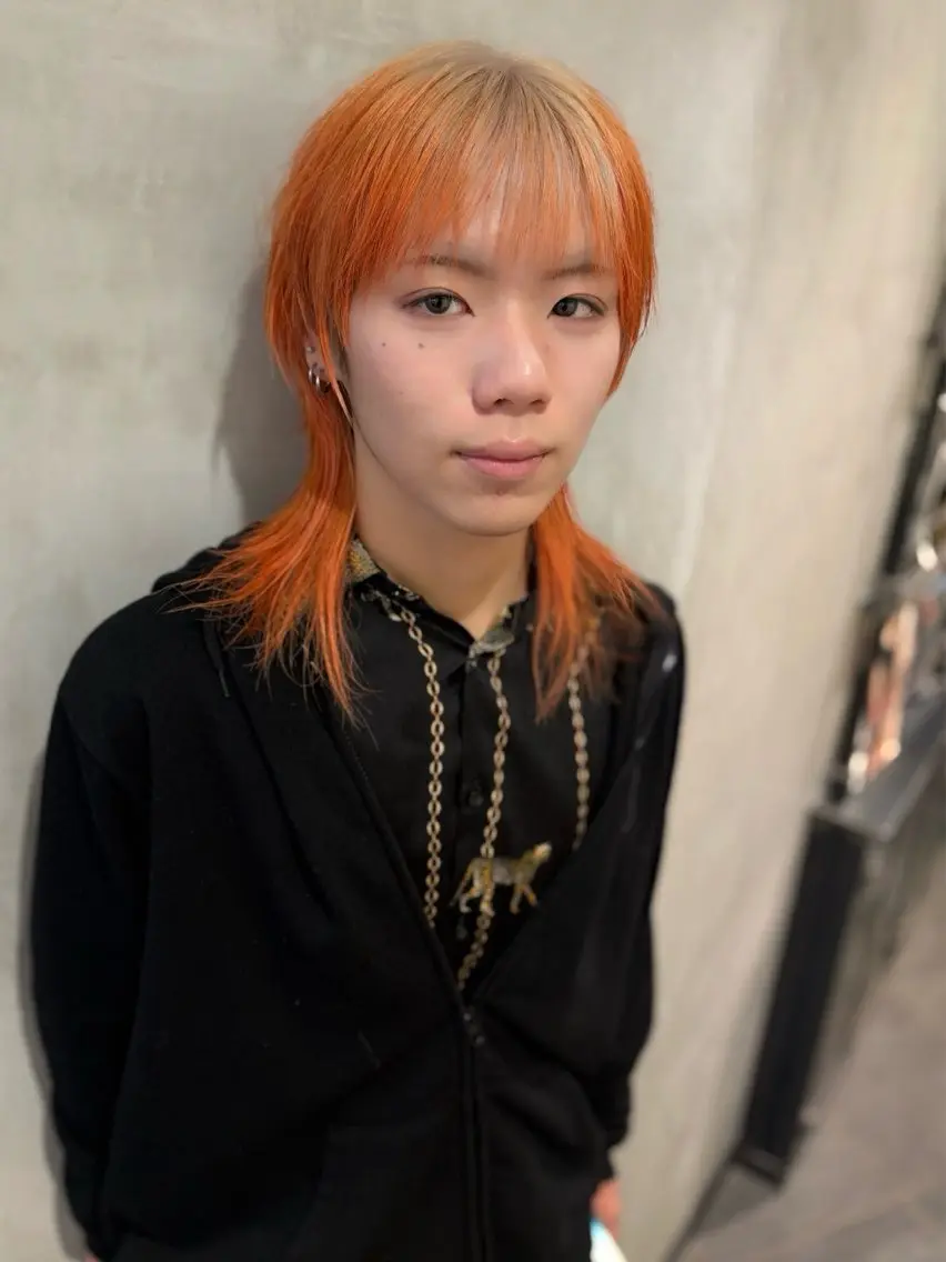 ロング カラー メンズ カット ヘアカラー トリートメント 優作 〜圧倒的信頼〜のヘアスタイル
