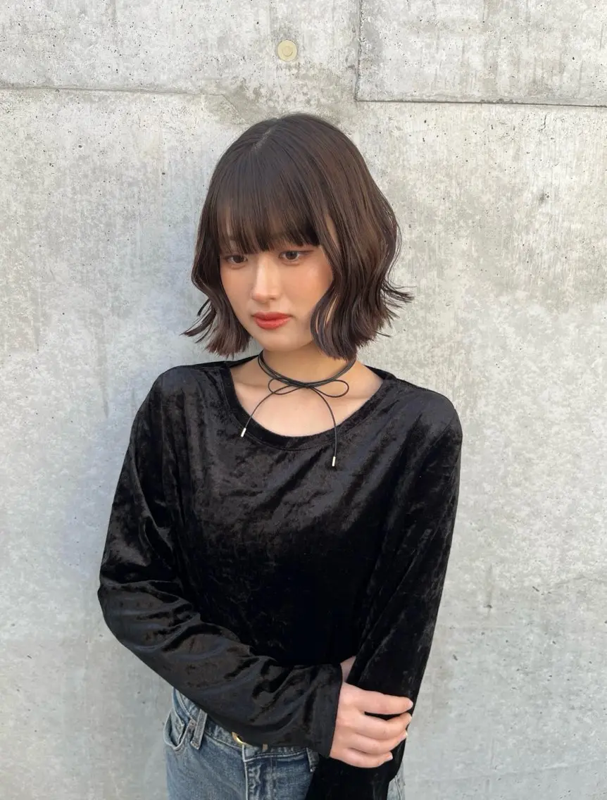 ショート カラー 韓国風ヘア さらのヘアスタイル