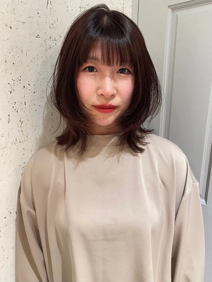 ミディアム カラー カット ヘアカラー トリートメント mai / linoah˚✧のヘアスタイル