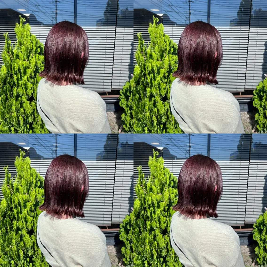 ミディアム 河口 友里のヘアスタイル