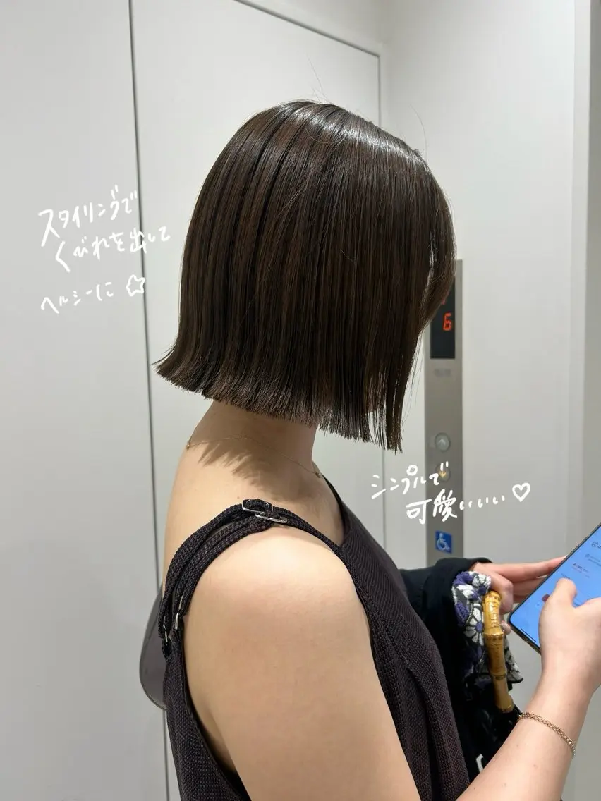 【🎀イメチェンもメンテナンスも大歓迎🎀】ボブ cut クーポンの写真