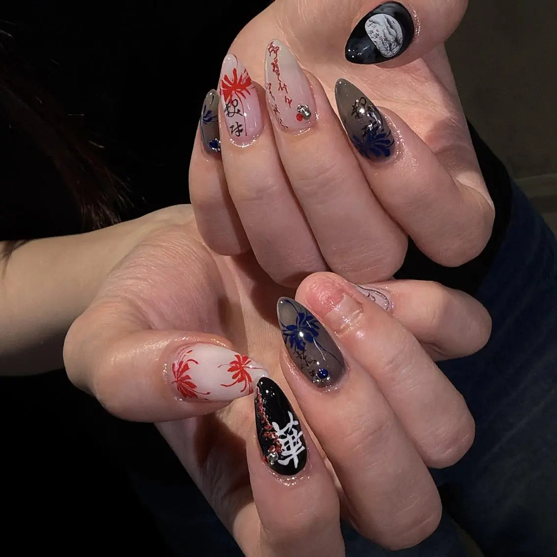 セミロング ハンドネイル ネイルサロンAmo 🎀のネイルデザイン