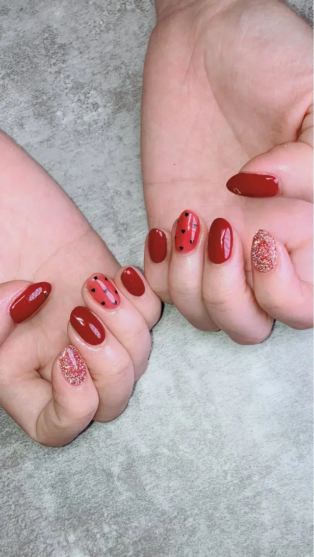 ネイル ハンドネイル ハンドケア shino🌟 痛ネイルのネイルデザイン