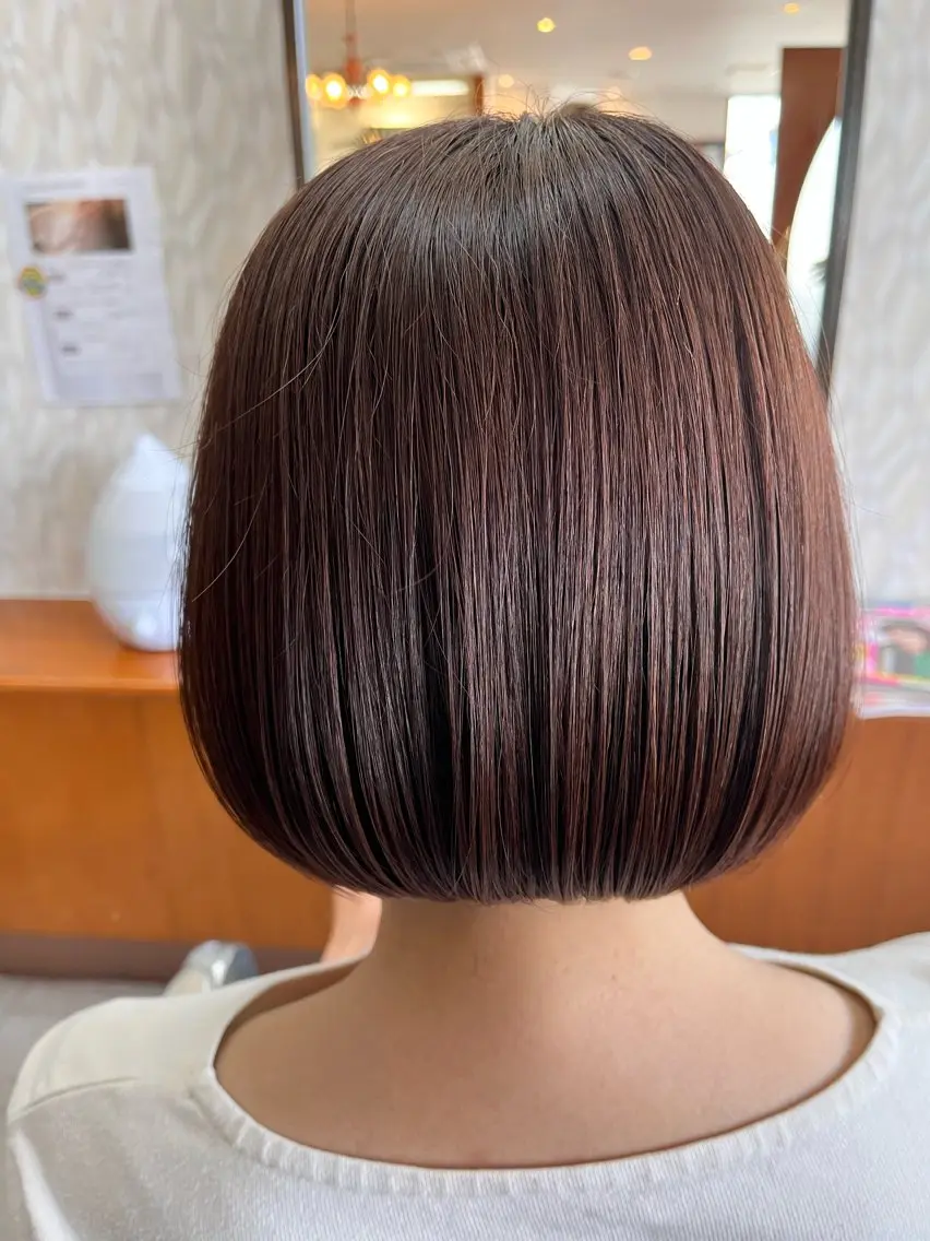 ショート カラー 髪質改善/ストレート /艶髪/熊谷はつなのヘアスタイル
