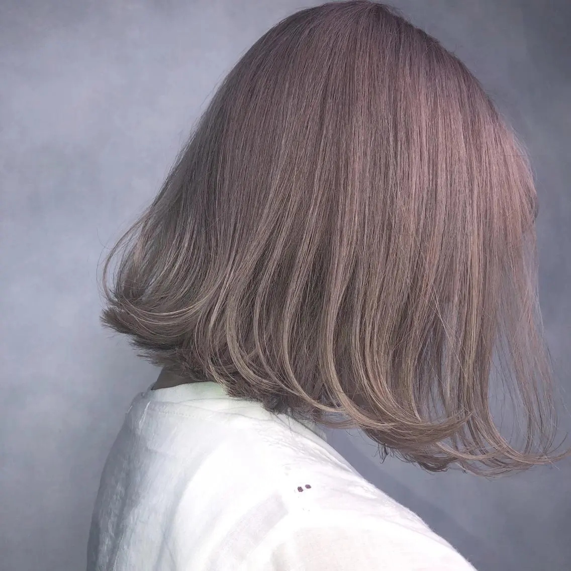 ミディアム カラー ベージュカラー ピンクカラー ピンクベージュ ORIKA 美容室のヘアスタイル