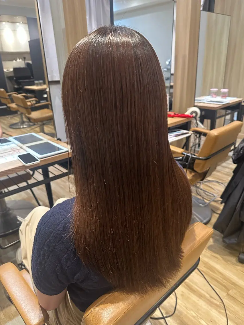 セミロング パーマ 縮毛矯正 ✨✂️Nori ✂️✨のヘアスタイル