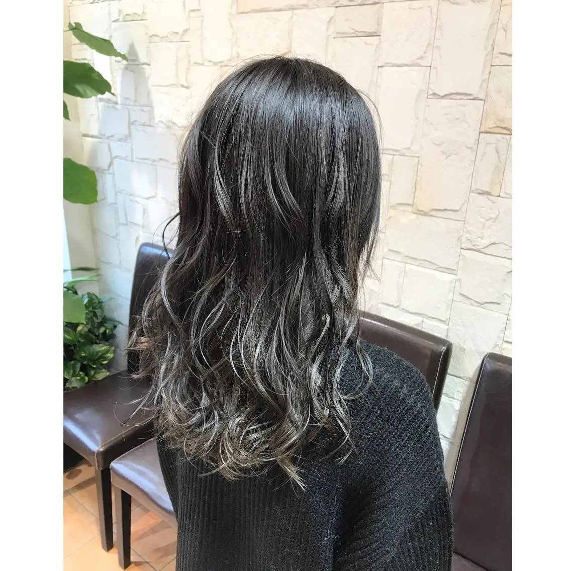 ミディアム カラー 髪質改善 艶髪🔵フセナオヤのヘアスタイル
