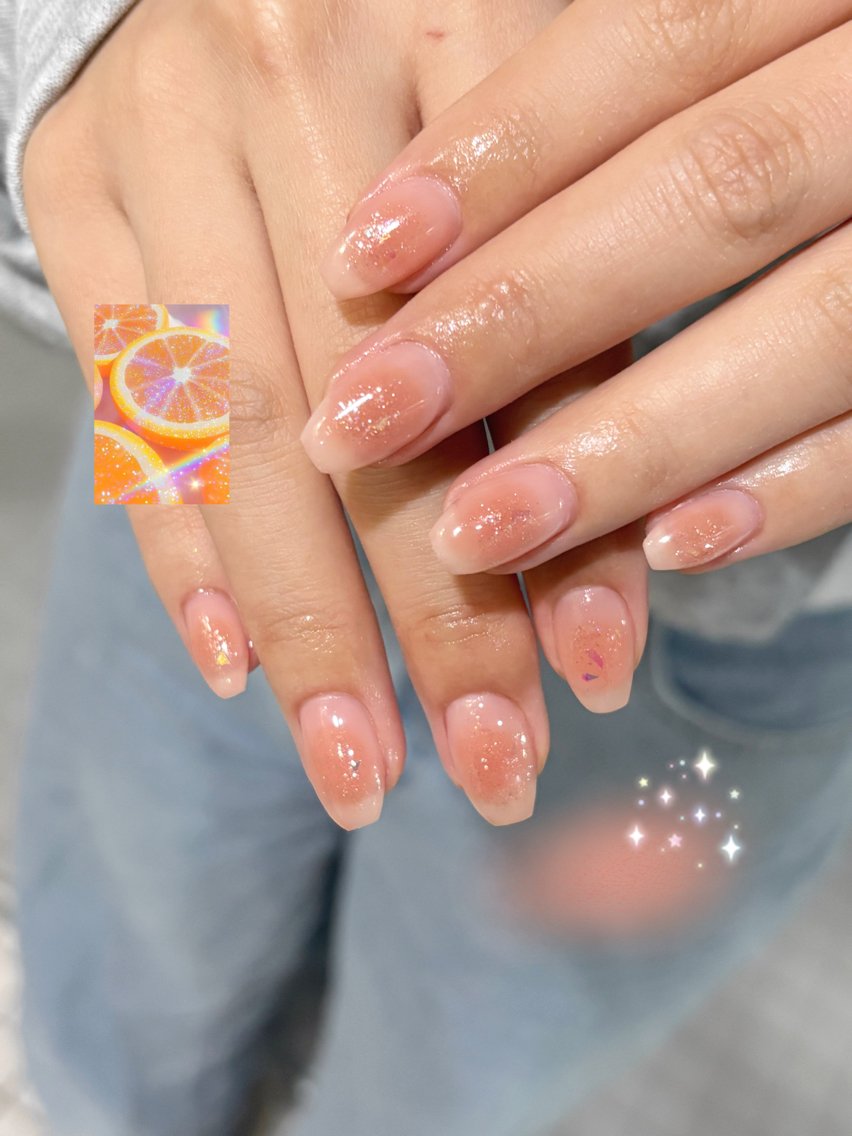 ネイル チークネイル キラキラネイル ハンドネイル YUUMI🫧 nailのネイルデザイン