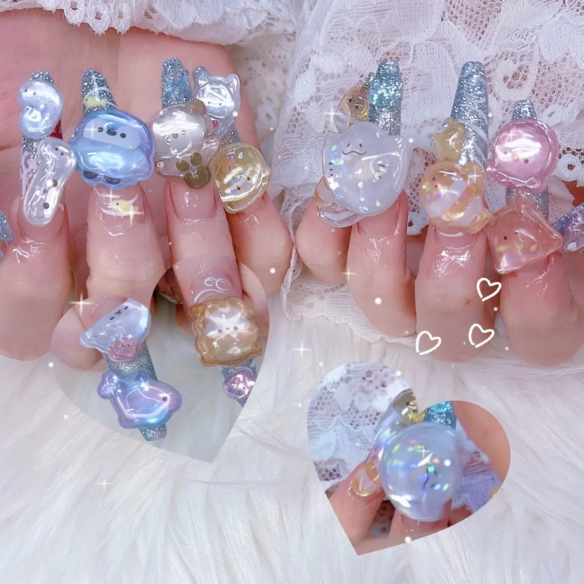 ネイル クリアネイル ロングネイル ネイルチップ ハンドネイル ハンドケア mini nailのネイルデザイン